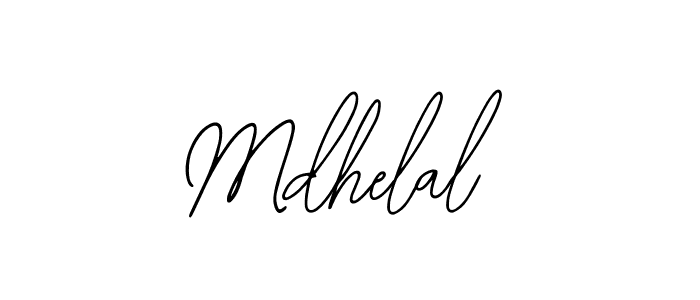 Use a signature maker to create a handwritten signature online. With this signature software, you can design (Bearetta-2O07w) your own signature for name Mdhelal. Mdhelal signature style 12 images and pictures png