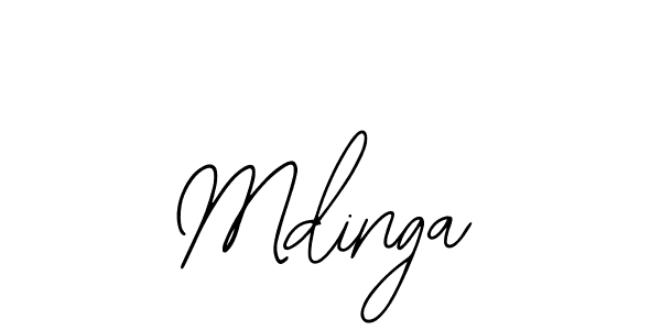 How to make Mdinga signature? Bearetta-2O07w is a professional autograph style. Create handwritten signature for Mdinga name. Mdinga signature style 12 images and pictures png