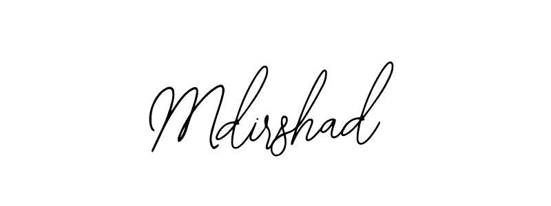 Bearetta-2O07w is a professional signature style that is perfect for those who want to add a touch of class to their signature. It is also a great choice for those who want to make their signature more unique. Get Mdirshad name to fancy signature for free. Mdirshad signature style 12 images and pictures png