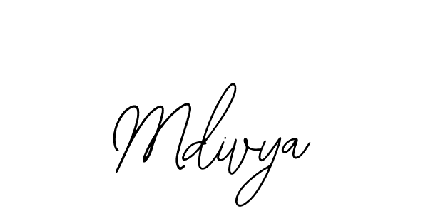 Use a signature maker to create a handwritten signature online. With this signature software, you can design (Bearetta-2O07w) your own signature for name Mdivya. Mdivya signature style 12 images and pictures png