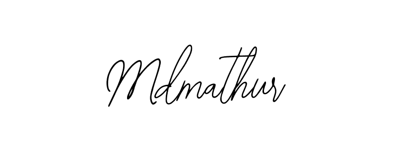 Use a signature maker to create a handwritten signature online. With this signature software, you can design (Bearetta-2O07w) your own signature for name Mdmathur. Mdmathur signature style 12 images and pictures png