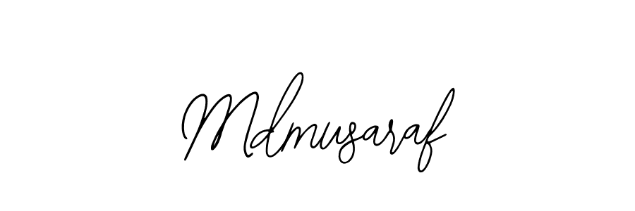 Bearetta-2O07w is a professional signature style that is perfect for those who want to add a touch of class to their signature. It is also a great choice for those who want to make their signature more unique. Get Mdmusaraf name to fancy signature for free. Mdmusaraf signature style 12 images and pictures png