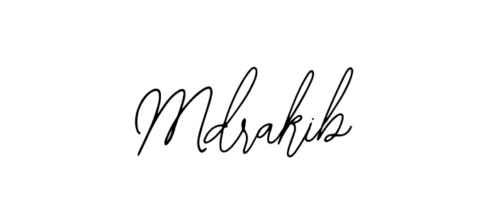 How to make Mdrakib signature? Bearetta-2O07w is a professional autograph style. Create handwritten signature for Mdrakib name. Mdrakib signature style 12 images and pictures png