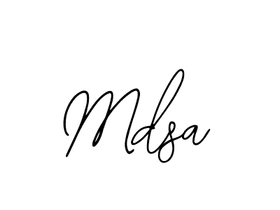 Design your own signature with our free online signature maker. With this signature software, you can create a handwritten (Bearetta-2O07w) signature for name Mdsa. Mdsa signature style 12 images and pictures png