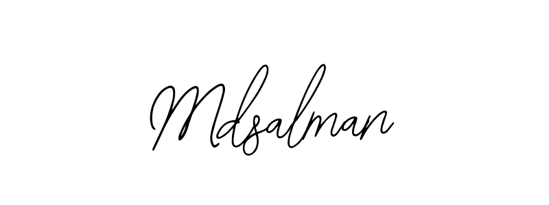 How to Draw Mdsalman signature style? Bearetta-2O07w is a latest design signature styles for name Mdsalman. Mdsalman signature style 12 images and pictures png
