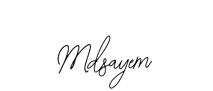 Design your own signature with our free online signature maker. With this signature software, you can create a handwritten (Bearetta-2O07w) signature for name Mdsayem. Mdsayem signature style 12 images and pictures png