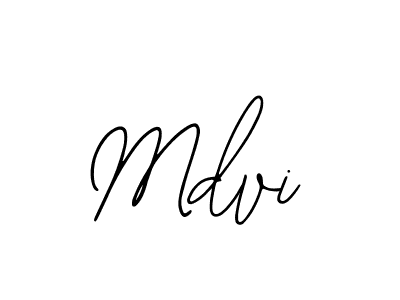 How to make Mdvi signature? Bearetta-2O07w is a professional autograph style. Create handwritten signature for Mdvi name. Mdvi signature style 12 images and pictures png