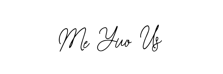 if you are searching for the best signature style for your name Me Yuo Us. so please give up your signature search. here we have designed multiple signature styles  using Bearetta-2O07w. Me Yuo Us signature style 12 images and pictures png