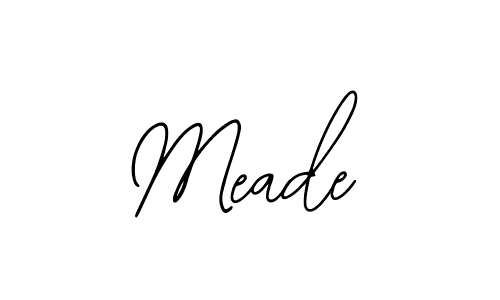 How to make Meade signature? Bearetta-2O07w is a professional autograph style. Create handwritten signature for Meade name. Meade signature style 12 images and pictures png
