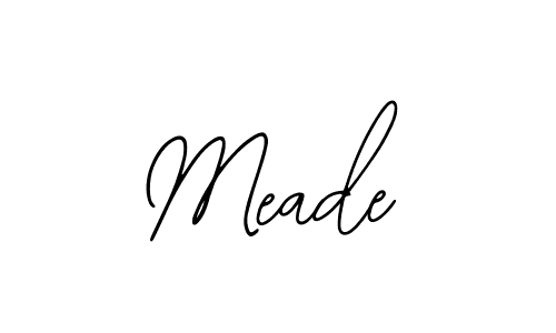 Also we have Meade name is the best signature style. Create professional handwritten signature collection using Bearetta-2O07w autograph style. Meade signature style 12 images and pictures png