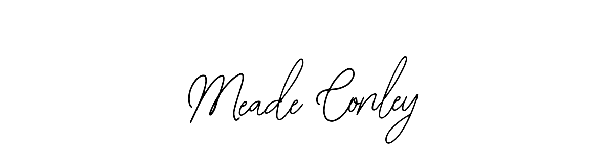 Also You can easily find your signature by using the search form. We will create Meade Conley name handwritten signature images for you free of cost using Bearetta-2O07w sign style. Meade Conley signature style 12 images and pictures png