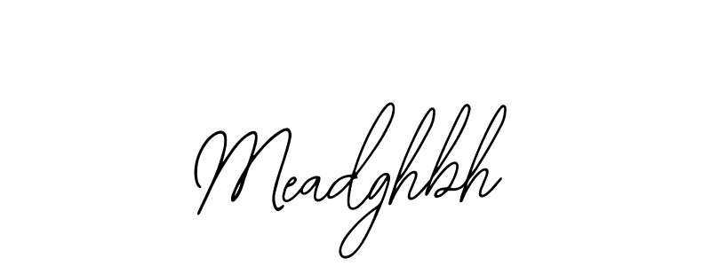 Design your own signature with our free online signature maker. With this signature software, you can create a handwritten (Bearetta-2O07w) signature for name Meadghbh. Meadghbh signature style 12 images and pictures png