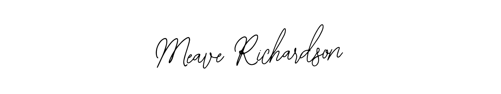 Use a signature maker to create a handwritten signature online. With this signature software, you can design (Bearetta-2O07w) your own signature for name Meave Richardson. Meave Richardson signature style 12 images and pictures png