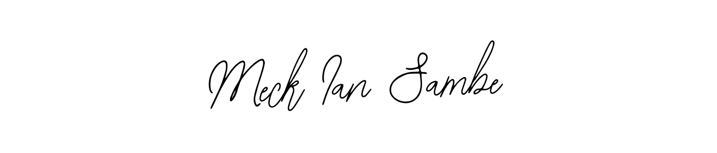 Also we have Meck Ian Sambe name is the best signature style. Create professional handwritten signature collection using Bearetta-2O07w autograph style. Meck Ian Sambe signature style 12 images and pictures png