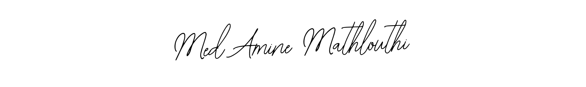 Design your own signature with our free online signature maker. With this signature software, you can create a handwritten (Bearetta-2O07w) signature for name Med Amine Mathlouthi. Med Amine Mathlouthi signature style 12 images and pictures png