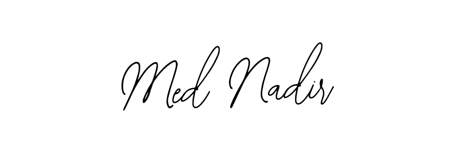 You should practise on your own different ways (Bearetta-2O07w) to write your name (Med Nadir) in signature. don't let someone else do it for you. Med Nadir signature style 12 images and pictures png