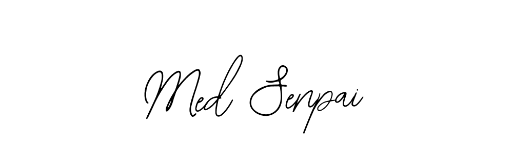 The best way (Bearetta-2O07w) to make a short signature is to pick only two or three words in your name. The name Med Senpai include a total of six letters. For converting this name. Med Senpai signature style 12 images and pictures png