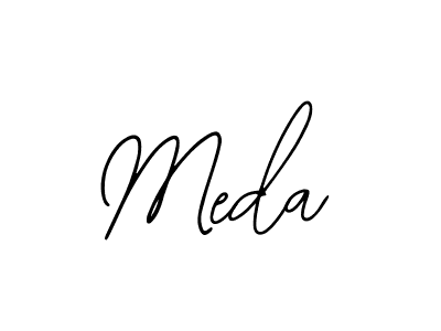 It looks lik you need a new signature style for name Meda. Design unique handwritten (Bearetta-2O07w) signature with our free signature maker in just a few clicks. Meda signature style 12 images and pictures png