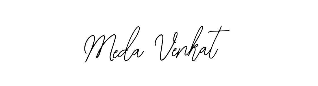Use a signature maker to create a handwritten signature online. With this signature software, you can design (Bearetta-2O07w) your own signature for name Meda Venkat. Meda Venkat signature style 12 images and pictures png