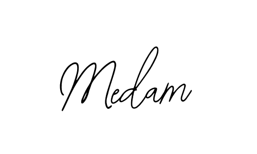 You should practise on your own different ways (Bearetta-2O07w) to write your name (Medam) in signature. don't let someone else do it for you. Medam signature style 12 images and pictures png