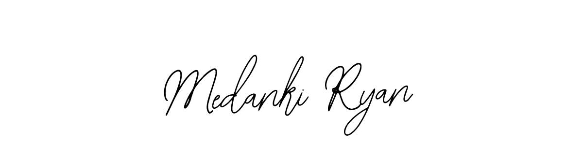 The best way (Bearetta-2O07w) to make a short signature is to pick only two or three words in your name. The name Medanki Ryan include a total of six letters. For converting this name. Medanki Ryan signature style 12 images and pictures png