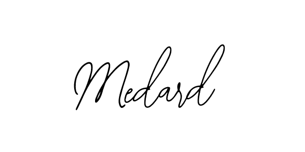 Bearetta-2O07w is a professional signature style that is perfect for those who want to add a touch of class to their signature. It is also a great choice for those who want to make their signature more unique. Get Medard name to fancy signature for free. Medard signature style 12 images and pictures png