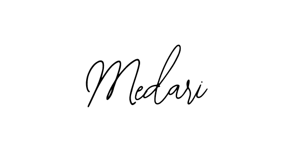 if you are searching for the best signature style for your name Medari. so please give up your signature search. here we have designed multiple signature styles  using Bearetta-2O07w. Medari signature style 12 images and pictures png
