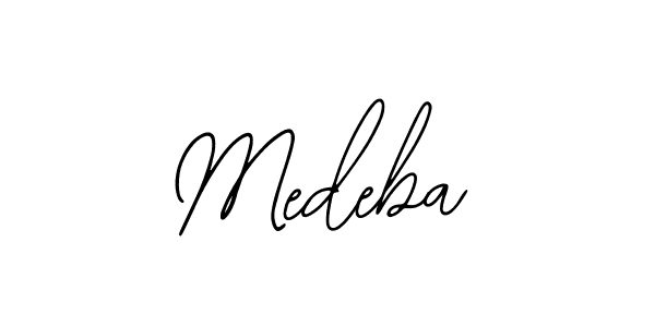 How to make Medeba name signature. Use Bearetta-2O07w style for creating short signs online. This is the latest handwritten sign. Medeba signature style 12 images and pictures png