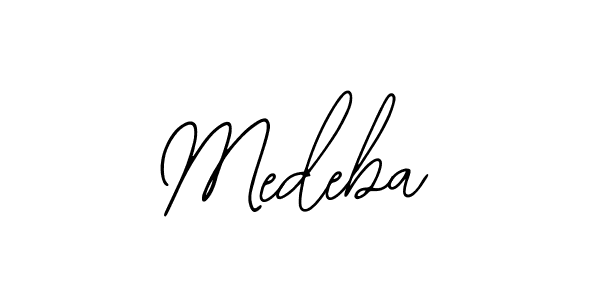 Medeba stylish signature style. Best Handwritten Sign (Bearetta-2O07w) for my name. Handwritten Signature Collection Ideas for my name Medeba. Medeba signature style 12 images and pictures png