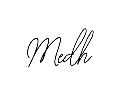 Design your own signature with our free online signature maker. With this signature software, you can create a handwritten (Bearetta-2O07w) signature for name Medh. Medh signature style 12 images and pictures png