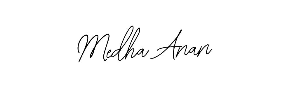 The best way (Bearetta-2O07w) to make a short signature is to pick only two or three words in your name. The name Medha Anan include a total of six letters. For converting this name. Medha Anan signature style 12 images and pictures png