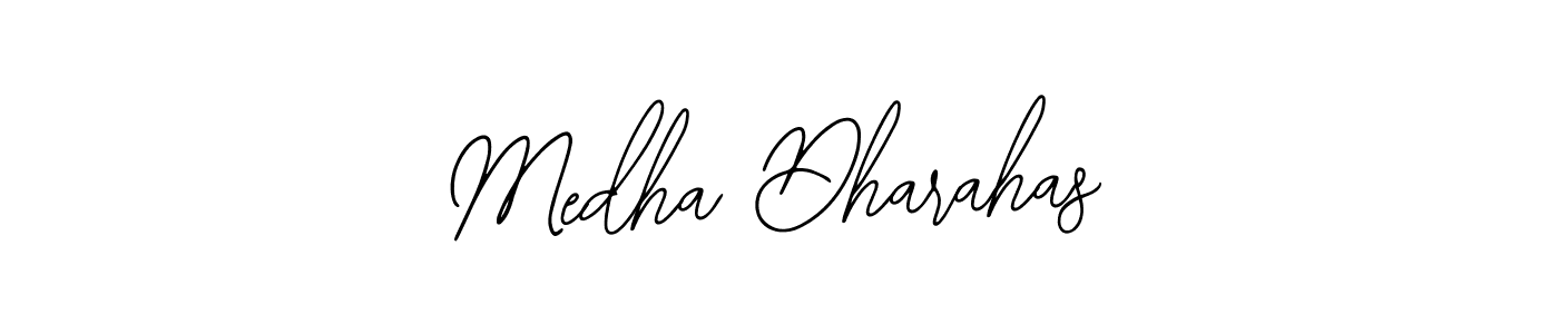 You should practise on your own different ways (Bearetta-2O07w) to write your name (Medha Dharahas) in signature. don't let someone else do it for you. Medha Dharahas signature style 12 images and pictures png