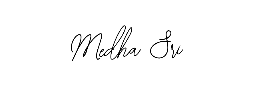 Use a signature maker to create a handwritten signature online. With this signature software, you can design (Bearetta-2O07w) your own signature for name Medha Sri. Medha Sri signature style 12 images and pictures png