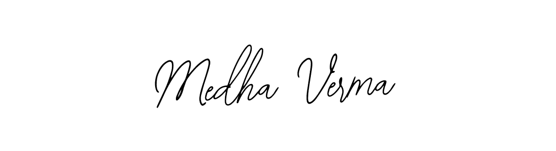 The best way (Bearetta-2O07w) to make a short signature is to pick only two or three words in your name. The name Medha Verma include a total of six letters. For converting this name. Medha Verma signature style 12 images and pictures png