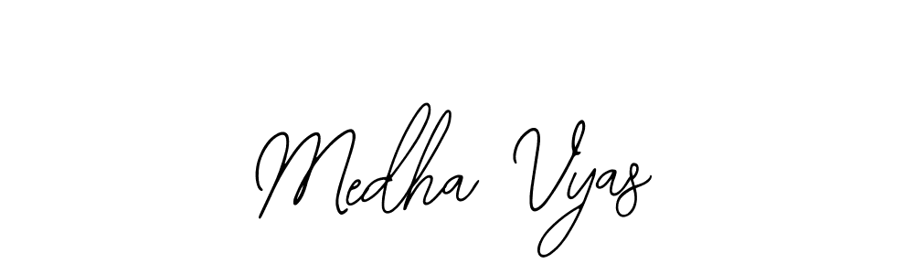 Also we have Medha Vyas name is the best signature style. Create professional handwritten signature collection using Bearetta-2O07w autograph style. Medha Vyas signature style 12 images and pictures png