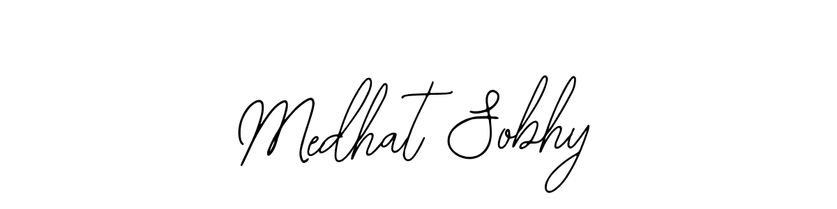 The best way (Bearetta-2O07w) to make a short signature is to pick only two or three words in your name. The name Medhat Sobhy include a total of six letters. For converting this name. Medhat Sobhy signature style 12 images and pictures png