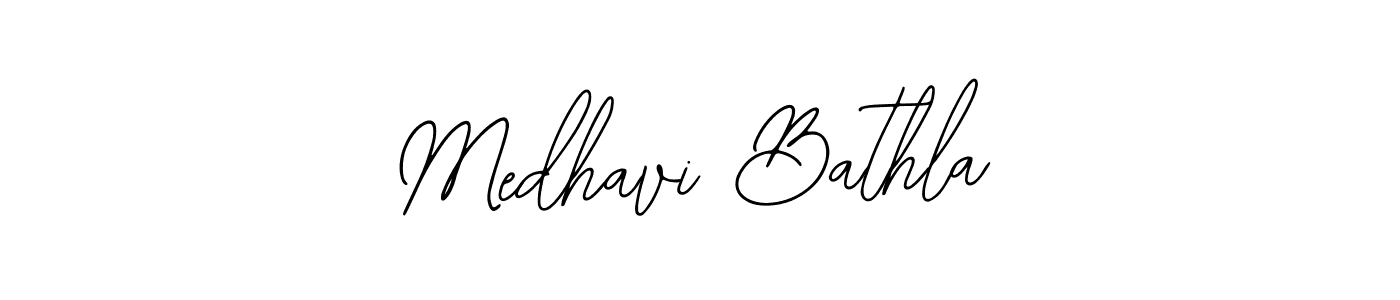 Similarly Bearetta-2O07w is the best handwritten signature design. Signature creator online .You can use it as an online autograph creator for name Medhavi Bathla. Medhavi Bathla signature style 12 images and pictures png