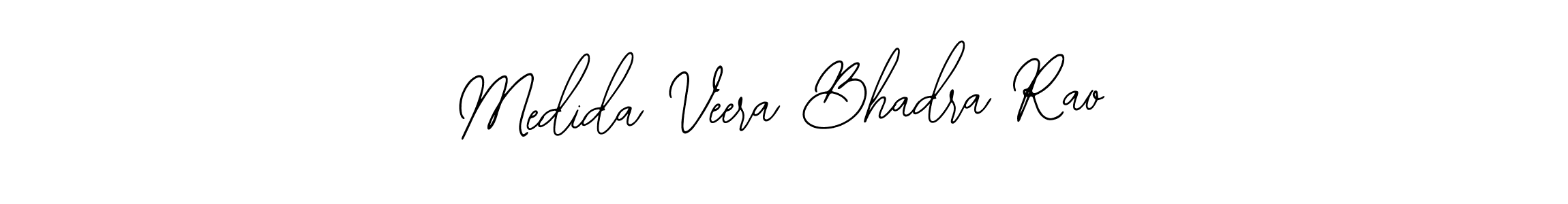 if you are searching for the best signature style for your name Medida Veera Bhadra Rao. so please give up your signature search. here we have designed multiple signature styles  using Bearetta-2O07w. Medida Veera Bhadra Rao signature style 12 images and pictures png