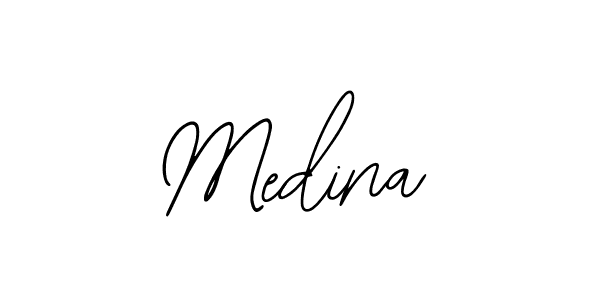 How to make Medina signature? Bearetta-2O07w is a professional autograph style. Create handwritten signature for Medina name. Medina signature style 12 images and pictures png