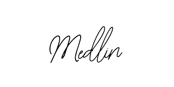 Similarly Bearetta-2O07w is the best handwritten signature design. Signature creator online .You can use it as an online autograph creator for name Medlin. Medlin signature style 12 images and pictures png