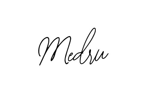 Make a beautiful signature design for name Medru. With this signature (Bearetta-2O07w) style, you can create a handwritten signature for free. Medru signature style 12 images and pictures png