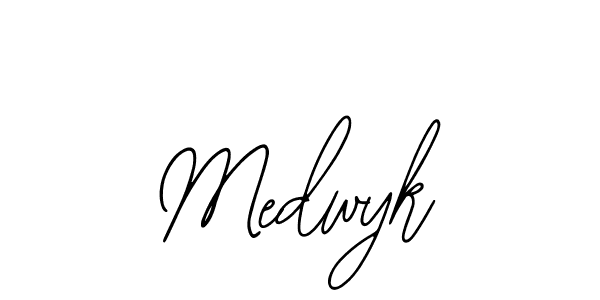 if you are searching for the best signature style for your name Medwyk. so please give up your signature search. here we have designed multiple signature styles  using Bearetta-2O07w. Medwyk signature style 12 images and pictures png