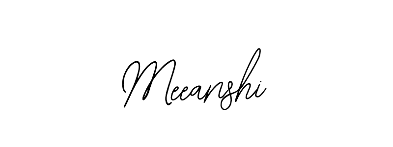 Design your own signature with our free online signature maker. With this signature software, you can create a handwritten (Bearetta-2O07w) signature for name Meeanshi. Meeanshi signature style 12 images and pictures png