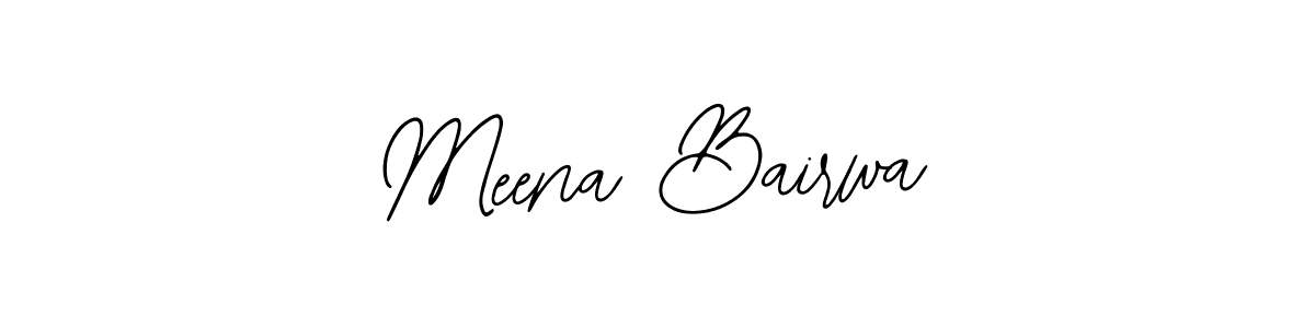 Use a signature maker to create a handwritten signature online. With this signature software, you can design (Bearetta-2O07w) your own signature for name Meena Bairwa. Meena Bairwa signature style 12 images and pictures png