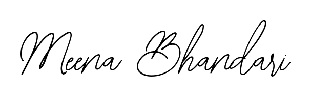 Style your name Meena Bhandari with confidence using Bearetta-2O07w signature design. Simple, elegant, and ready for immediate document use. Meena Bhandari signature style 12 images and pictures png