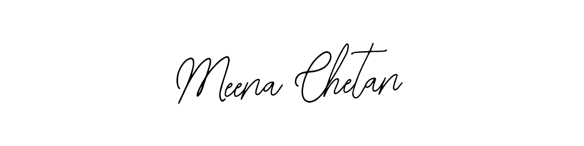 Meena Chetan stylish signature style. Best Handwritten Sign (Bearetta-2O07w) for my name. Handwritten Signature Collection Ideas for my name Meena Chetan. Meena Chetan signature style 12 images and pictures png