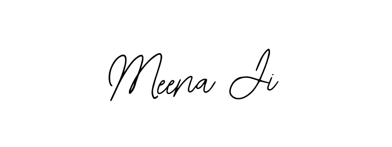 if you are searching for the best signature style for your name Meena Ji. so please give up your signature search. here we have designed multiple signature styles  using Bearetta-2O07w. Meena Ji signature style 12 images and pictures png