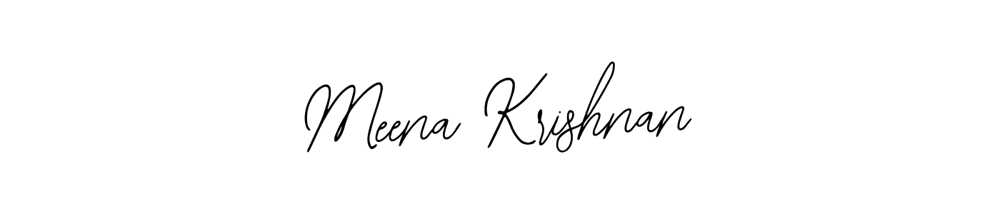 Make a beautiful signature design for name Meena Krishnan. Use this online signature maker to create a handwritten signature for free. Meena Krishnan signature style 12 images and pictures png