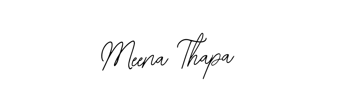 Also we have Meena Thapa name is the best signature style. Create professional handwritten signature collection using Bearetta-2O07w autograph style. Meena Thapa signature style 12 images and pictures png