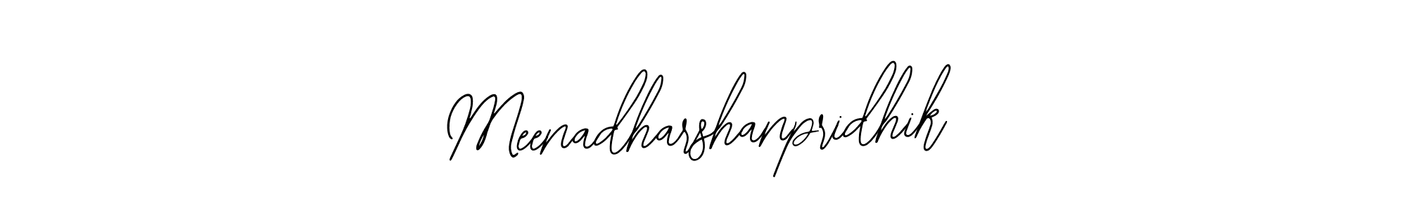 Make a beautiful signature design for name Meenadharshanpridhik. With this signature (Bearetta-2O07w) style, you can create a handwritten signature for free. Meenadharshanpridhik signature style 12 images and pictures png